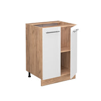 Vicco Mobiletto base cucina Bianco lucido 60 cm , PL Antracite