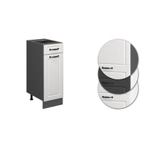 Vicco Mobiletto base per cucina Bianco casa di campagna 30 cm PL Marmo