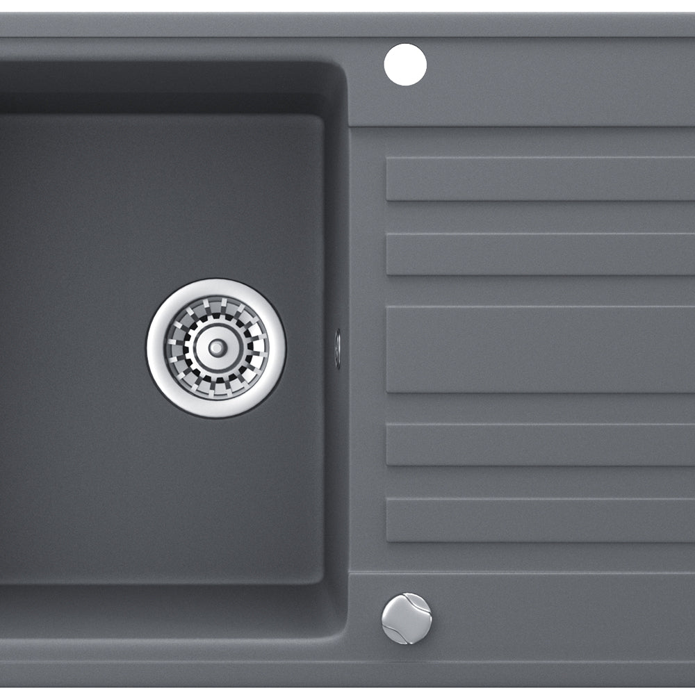 Bergström Lavello Grigio 76.5 x 46 cm con asciugatura