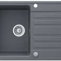 Bergström Lavello Grigio 76.5 x 46 cm con asciugatura