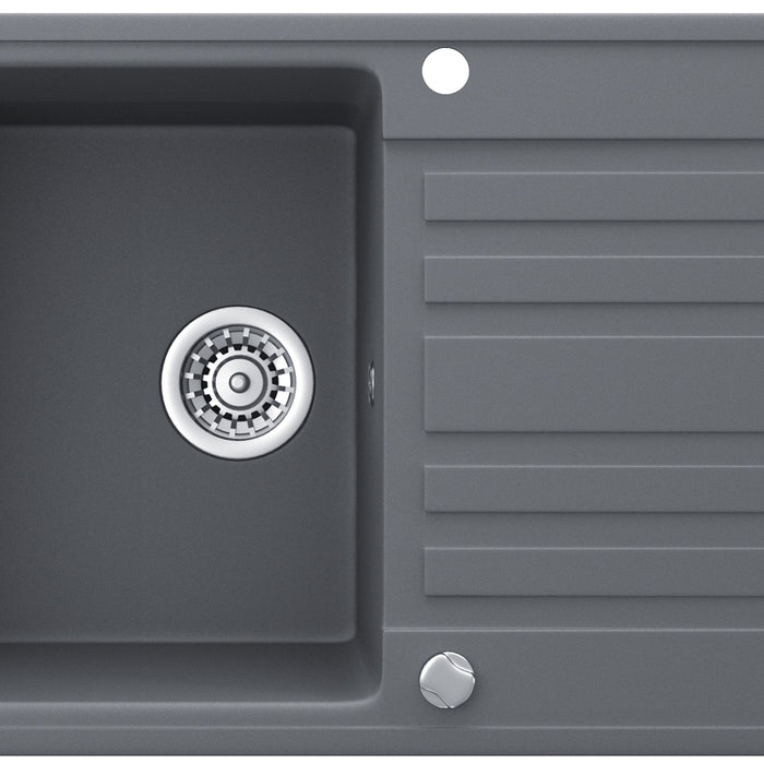 Bergström Lavello Grigio 76.5 x 46 cm con asciugatura