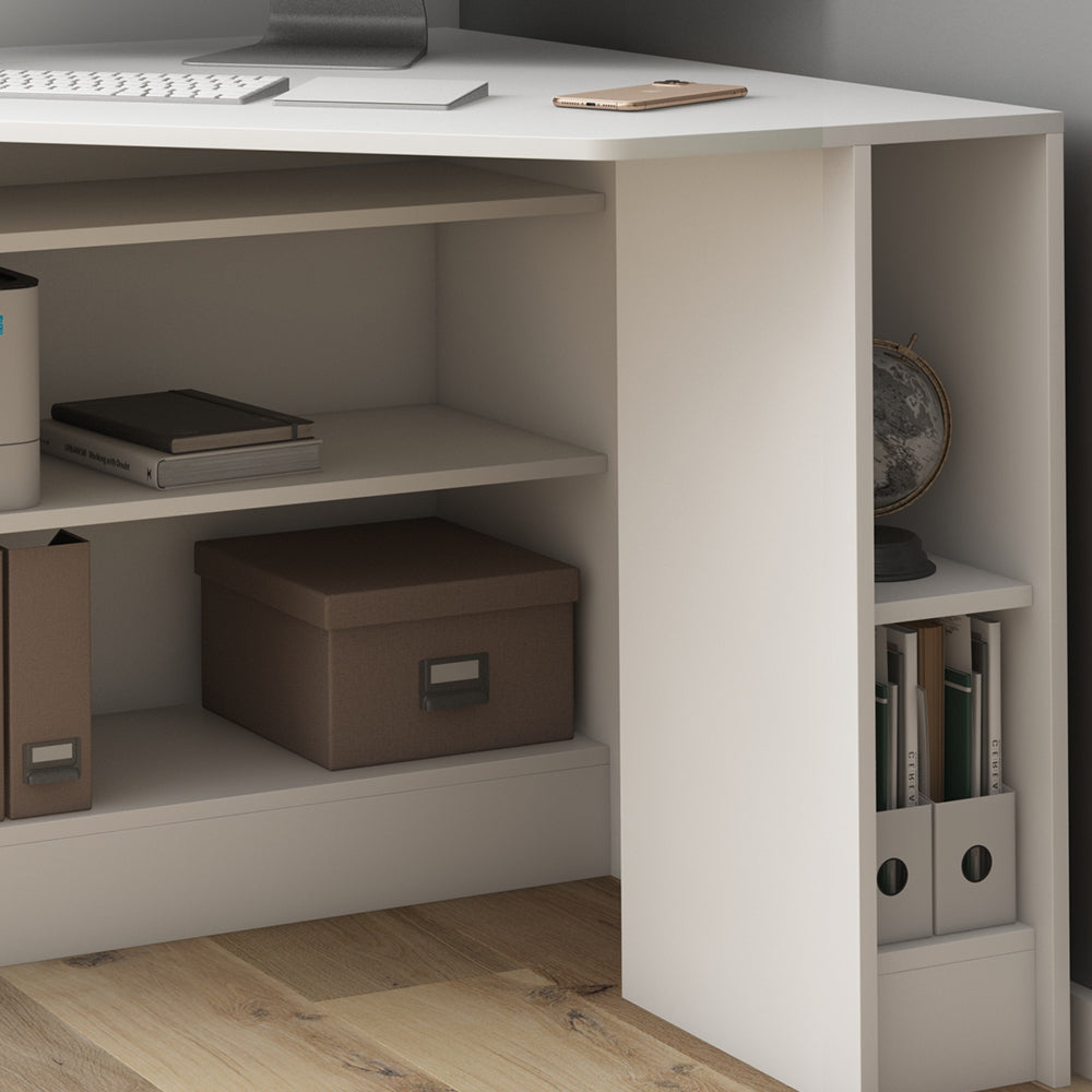 Vicco Scrivania angolare Bianco 94 x 94 cm