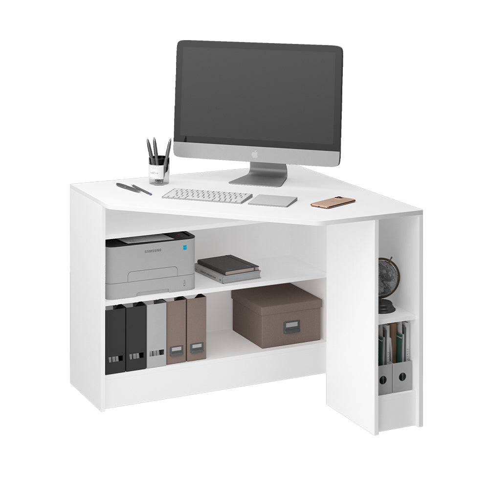 Vicco Scrivania angolare Bianco 94 x 94 cm