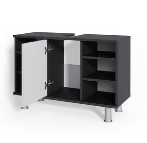 Vicco Mobile sottolavabo per bagno Antracite/bianco lucido 80 x 54 cm