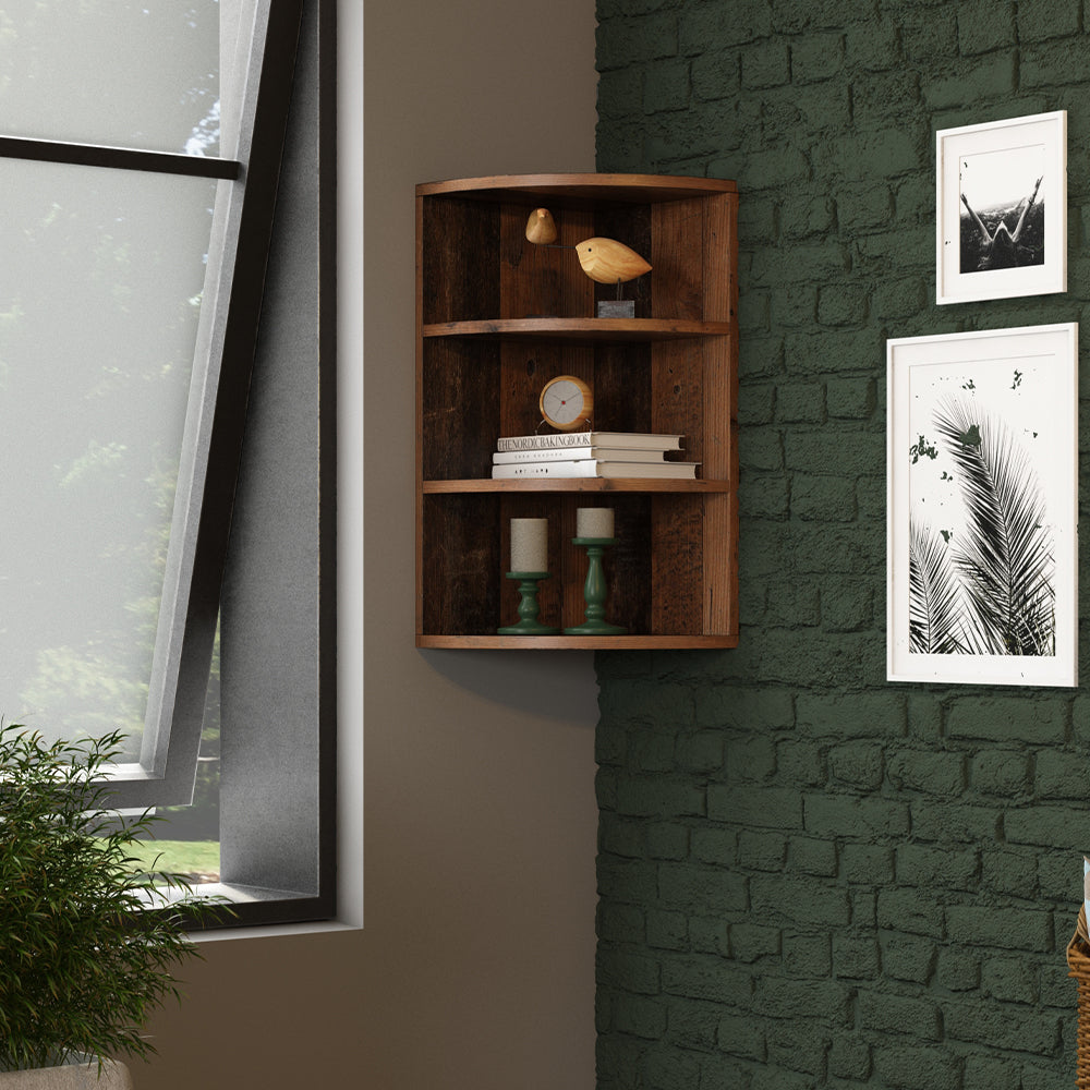 Vicco Libreria angolare da terra Legno antico 30 x 60 cm