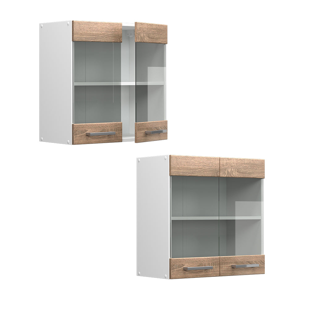 Vicco Mobile da cucina in vetro Sonoma 60 cm