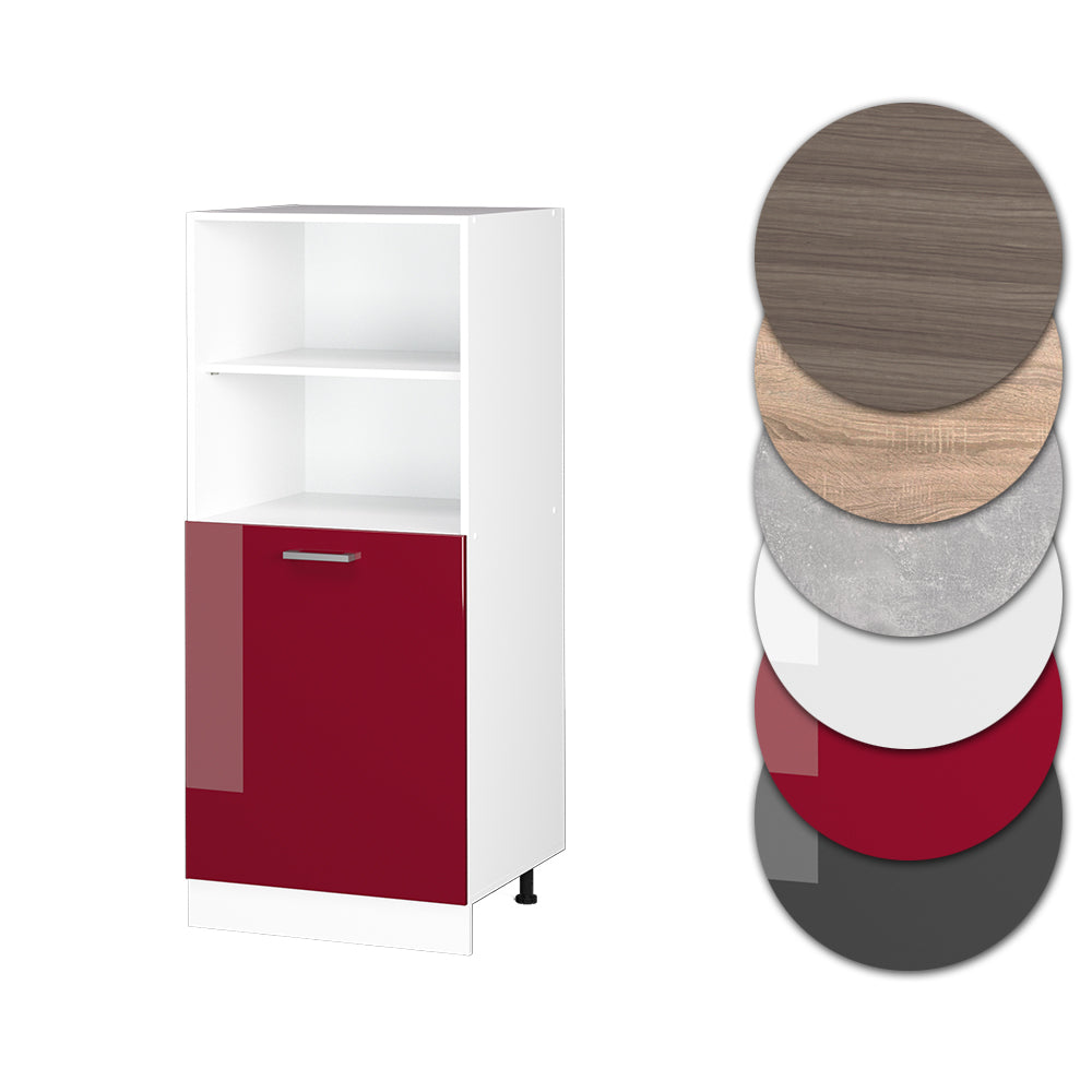 Vicco Mobile per forno da incasso Rosso lucido 60 cm