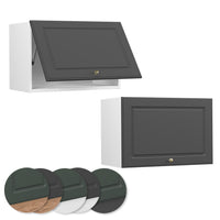 Vicco Pensile da cucina Antracite-oro 60 cm Piatto