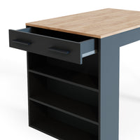 Vicco Tavolo da pranzo Antracite/quercia dorata 67 x 100 cm