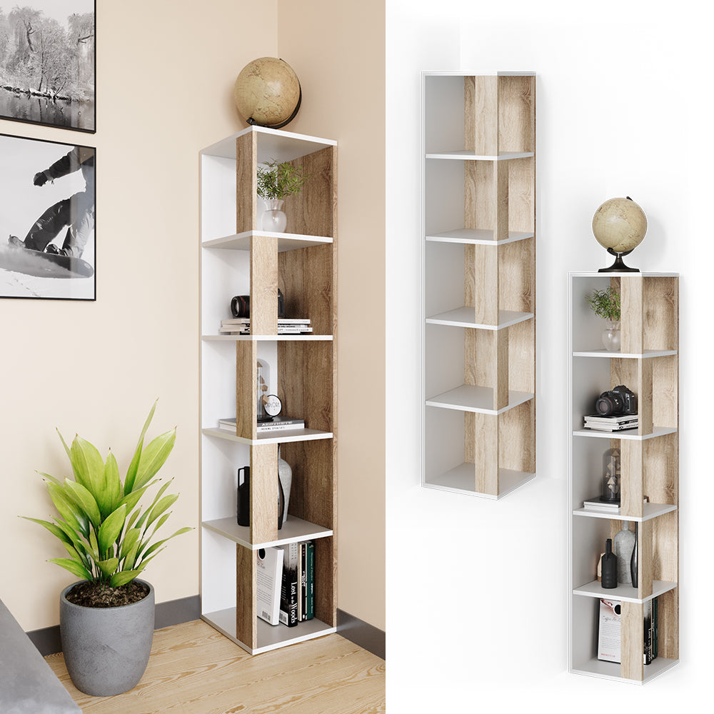Vicco Scaffale angolare Sonoma 33.3 x 162.2 cm