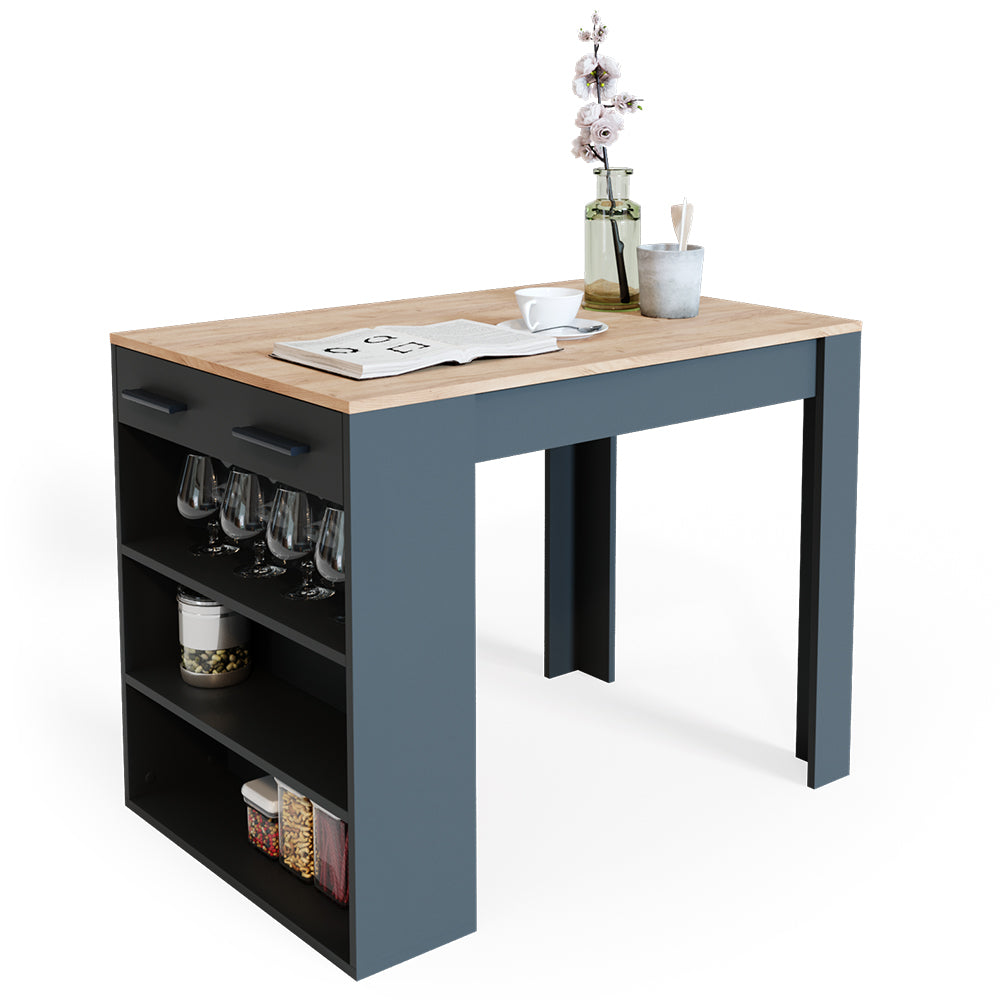 Vicco Tavolo da pranzo Antracite/quercia dorata 67 x 100 cm