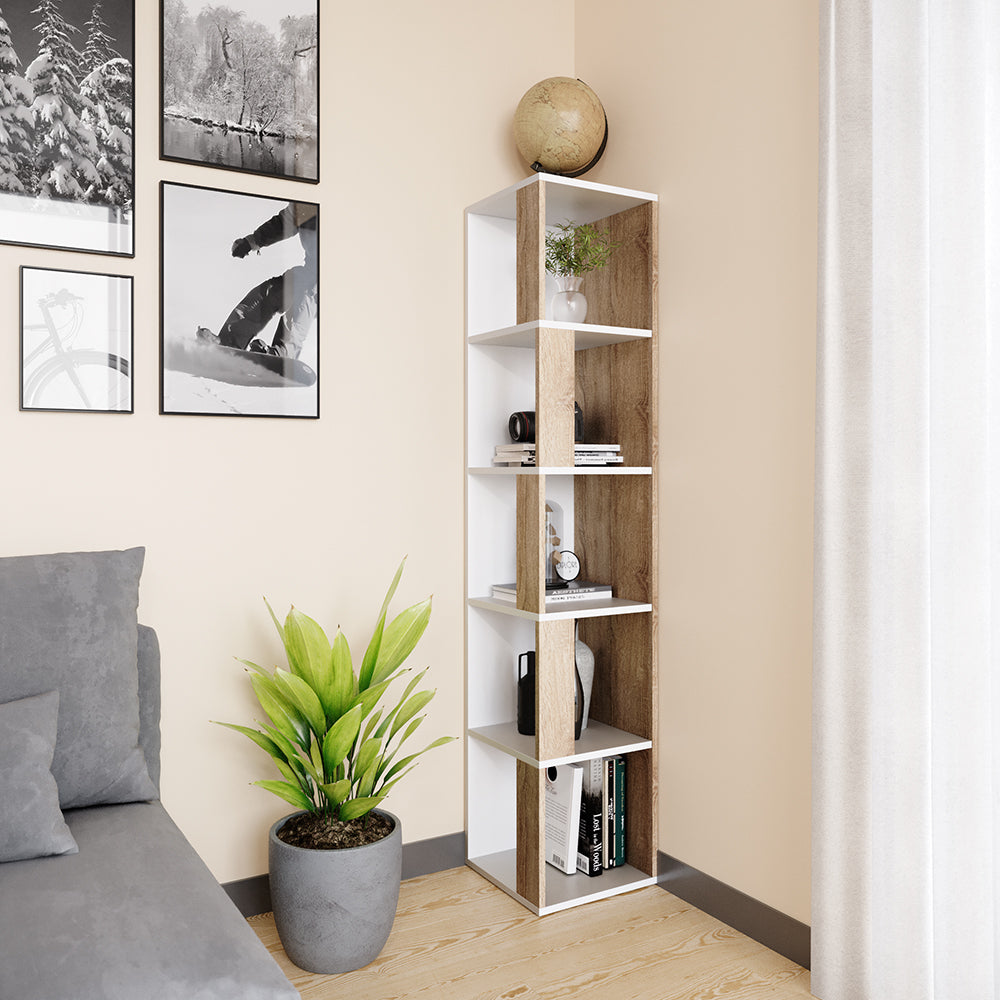 Vicco Scaffale angolare Sonoma 33.3 x 162.2 cm