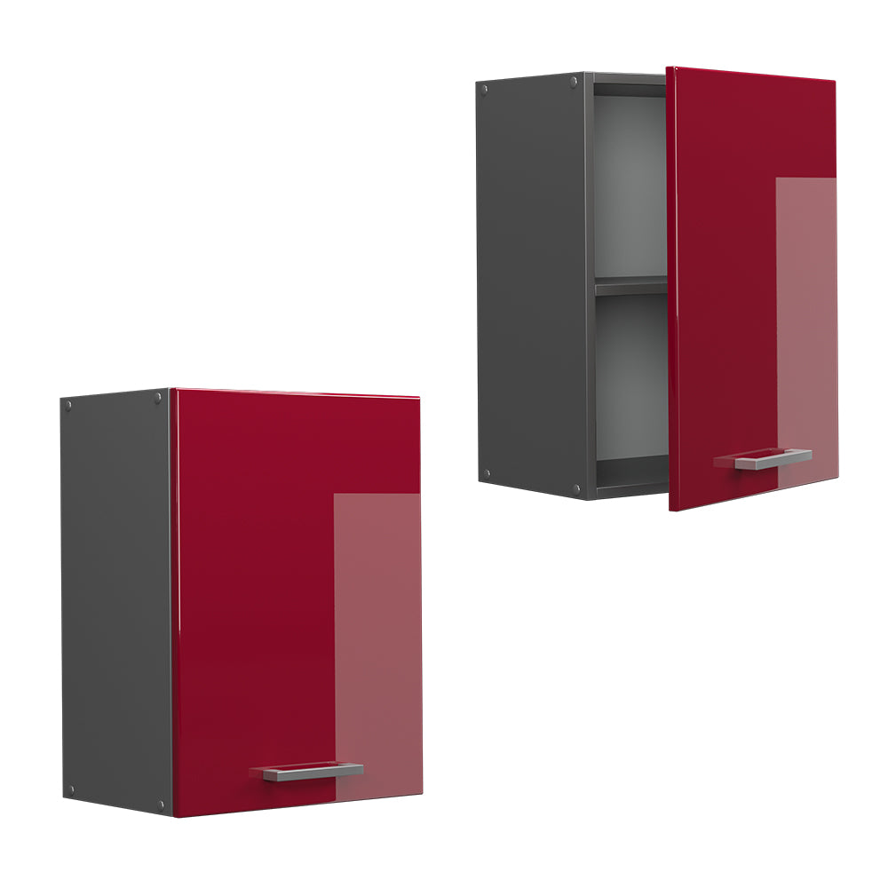 Vicco Pensile da cucina Rosso lucido 45 cm