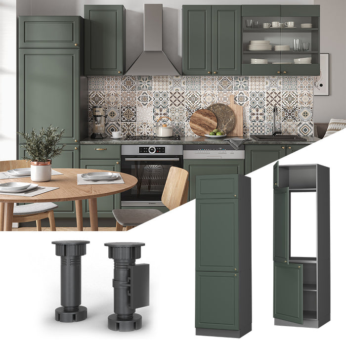 Vicco Armadio frigorifero Verde-oro Country House 60 cm