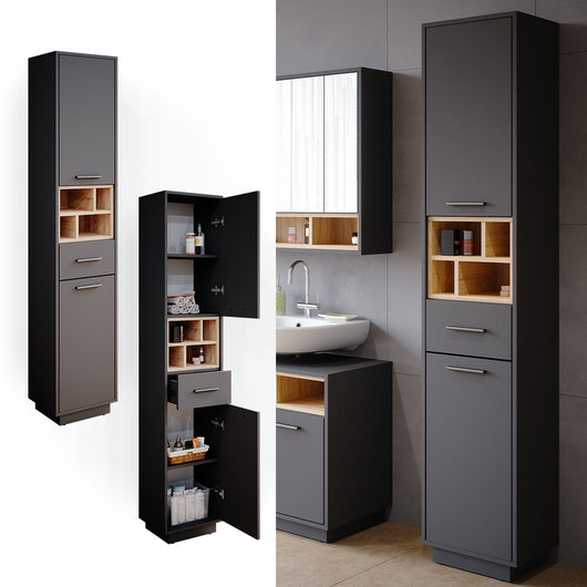 Vicco Mobile bagno alto Antracite 38 x 190 cm