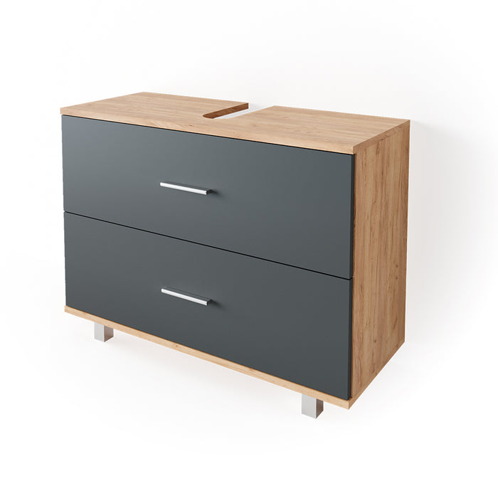 Vicco Mobile sottolavabo per bagno Antracite/quercia dorata 80 x 60.8 cm