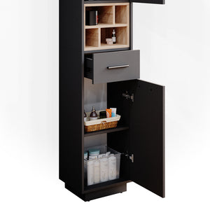 Vicco Mobile bagno alto Antracite 38 x 190 cm