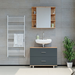 Vicco Mobile sottolavabo per bagno Antracite/quercia dorata 80 x 60.8 cm