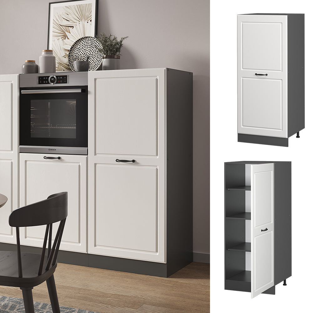 Vicco Mobile cucina dispensa Bianco casa di campagna 60 cm