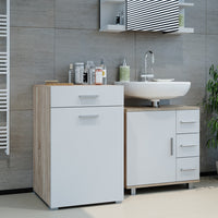 Vicco Armadietto da bagno con portabiancheria Sonoma 50 x 78.5 cm