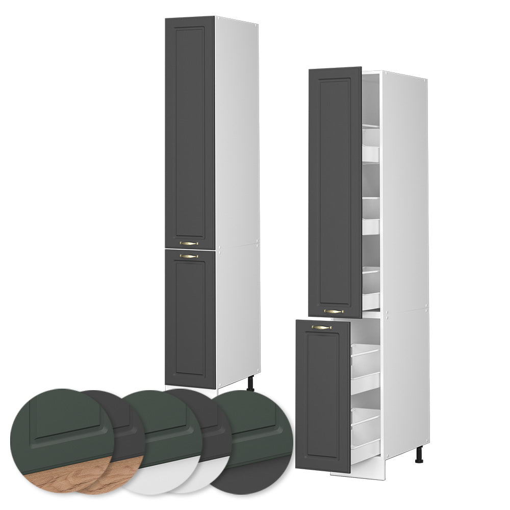 Vicco Armadio da farmacia Antracite-oro 30 cm