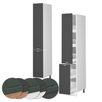 Vicco Armadio da farmacia Antracite-oro 30 cm