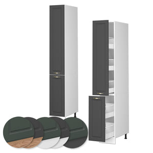 Vicco Armadio da farmacia Antracite-oro 30 cm