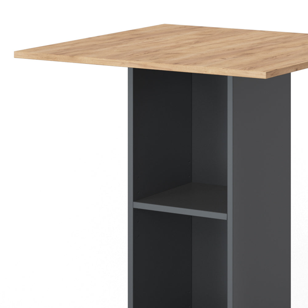 Vicco Tavolo bar alto Antracite 70 x 70 cm