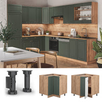 Vicco Mobile ad angolo cucina Verde-oro Country House 80.5 cm , PL Rovere