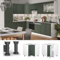 Vicco Mobile ad angolo cucina Verde-oro Country House 80.5 cm , PL Marmo