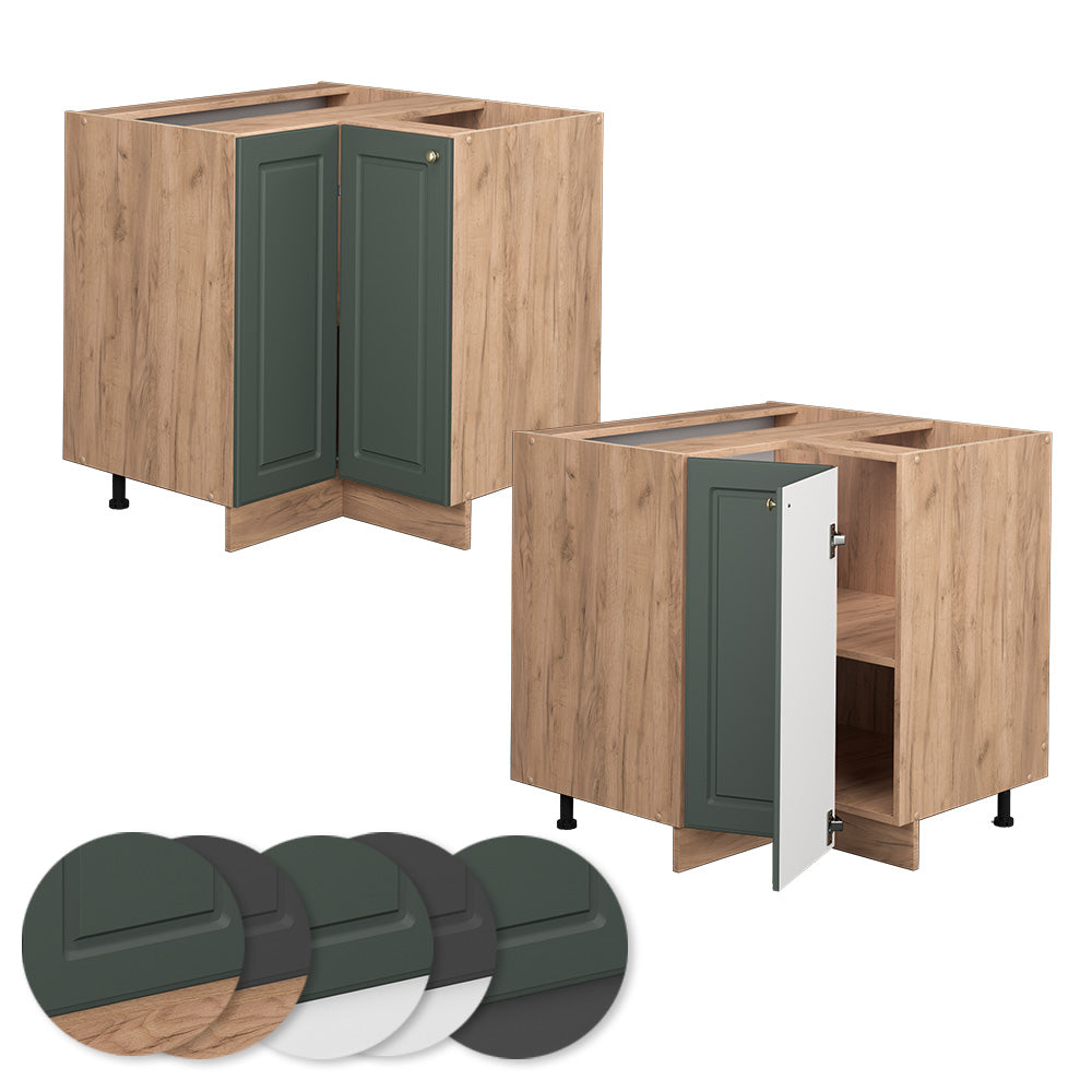 Vicco Mobile ad angolo cucina Verde-oro Country House 80.5 cm , PL Rovere