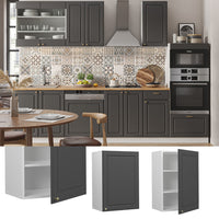 Vicco Pensile da cucina Antracite-oro 50 cm