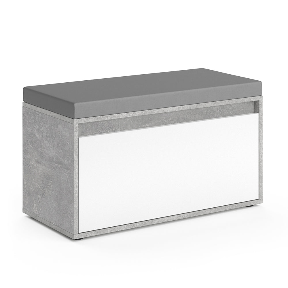 Vicco Panca scarpiera da ingresso Calcestruzzo 80 x 45 cm