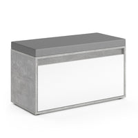 Vicco Panca scarpiera da ingresso Calcestruzzo 80 x 45 cm