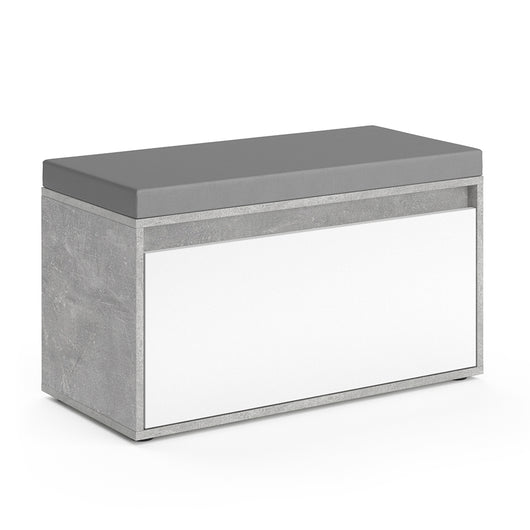 Vicco Panca scarpiera da ingresso Calcestruzzo 80 x 45 cm