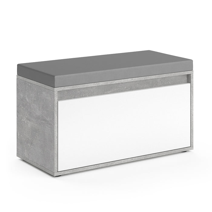 Vicco Panca scarpiera da ingresso Calcestruzzo 80 x 45 cm