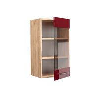 Vicco Mobile da cucina in vetro Rosso bordeaux lucido 40 cm