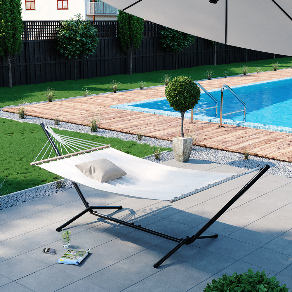 OK-Living Telaio per amaca Nero 362 cm