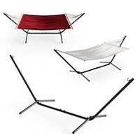 OK-Living Telaio per amaca Nero 362 cm