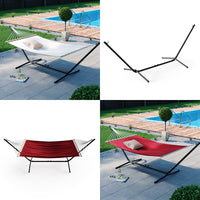 OK-Living Telaio per amaca Nero 362 cm