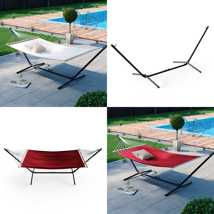 OK-Living Telaio per amaca Nero 362 cm