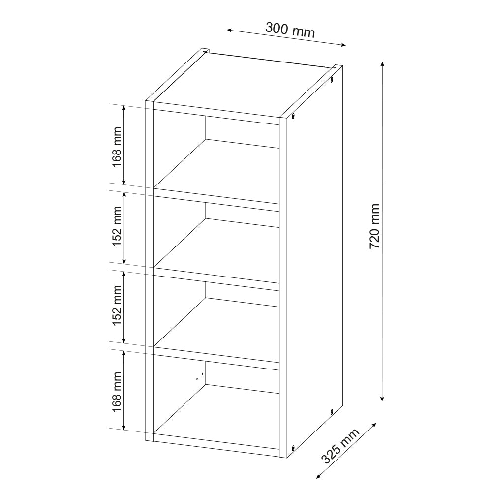 Vicco Mobile bagno Bianco 30 x 72 cm