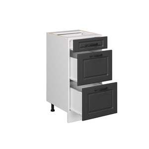 Vicco Mobiletto base per cucina Antracite casa di campagna 40 cm PL Marmo