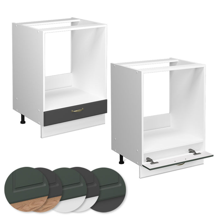 Vicco Mobile per forno da incasso Antracite-oro 60 cm , PL Antracite