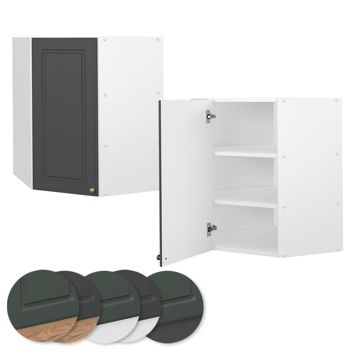 Vicco Mobile angolare da cucina Antracite-oro 57 cm