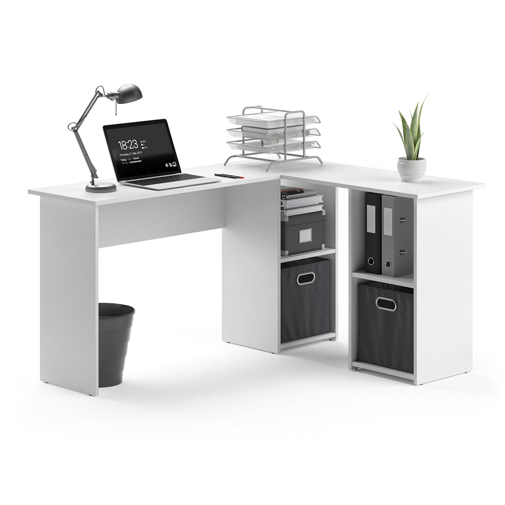 Vicco Scrivania angolare Bianco 136 x 112 cm