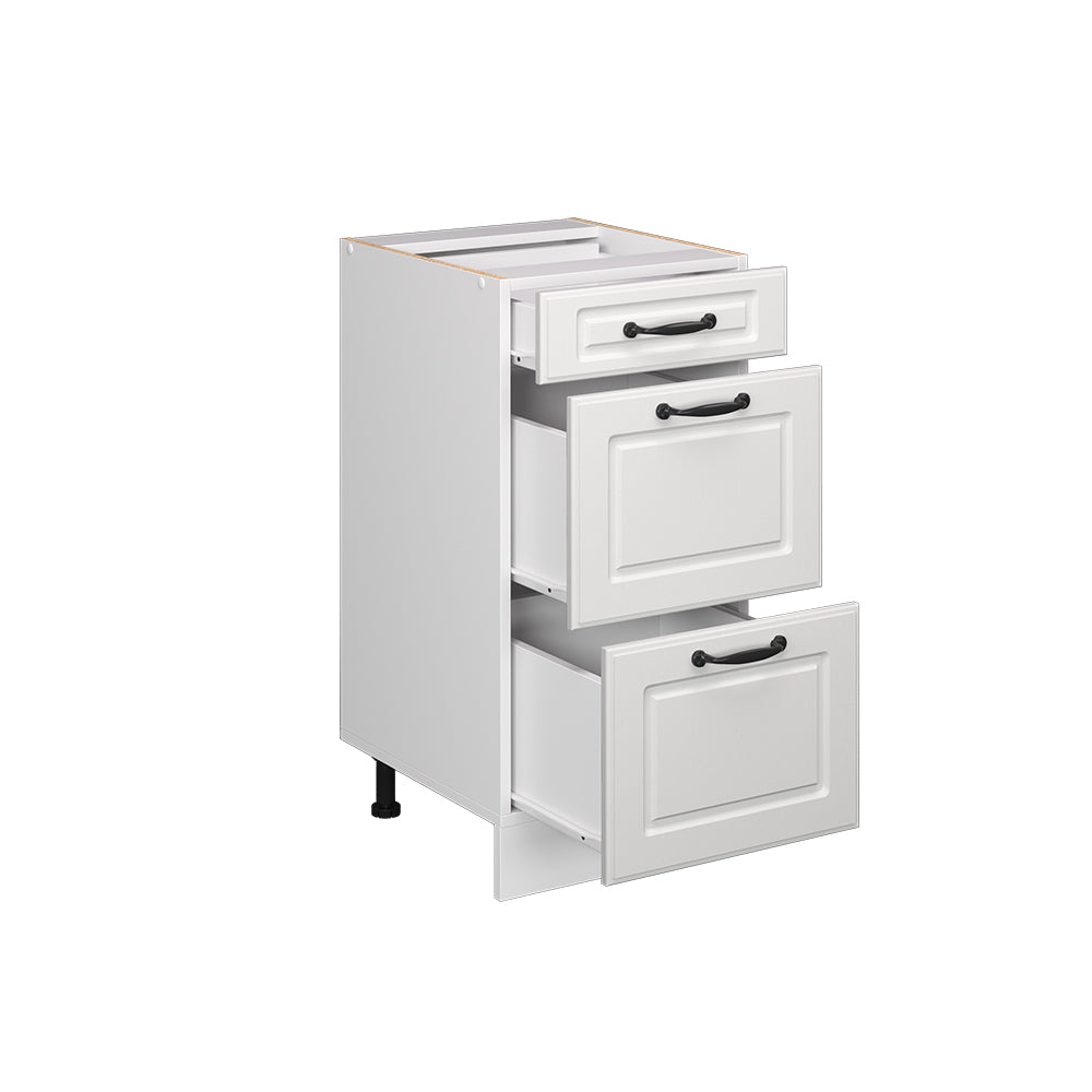 Vicco Mobiletto base per cucina Bianco casa di campagna 40 cm PL Marmo