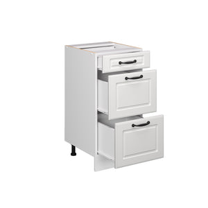 Vicco Mobiletto base per cucina Bianco casa di campagna 40 cm PL Marmo