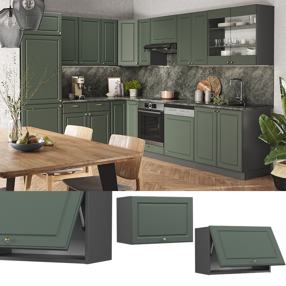 Vicco Pensile da cucina Verde-oro Country House 60 cm Piatto