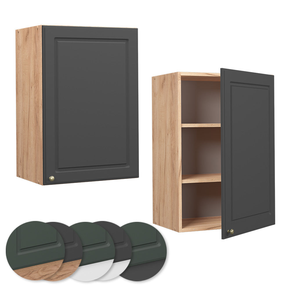 Vicco Pensile da cucina Antracite-oro 50 cm